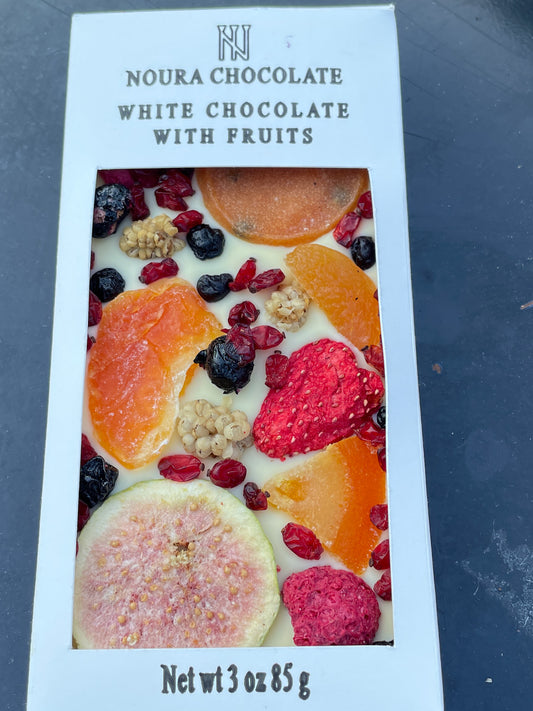 White Chocolate Bar with Fruit